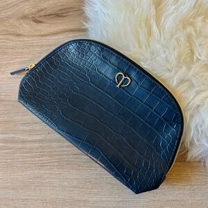 CLÉ DE PEAU Green Crocodile Cosmetics Bag